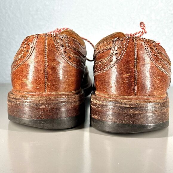 Allen Edmonds McTavish Shoes Brown Wingtip Leather Dress Dainite Mens Size 9 D main image 16